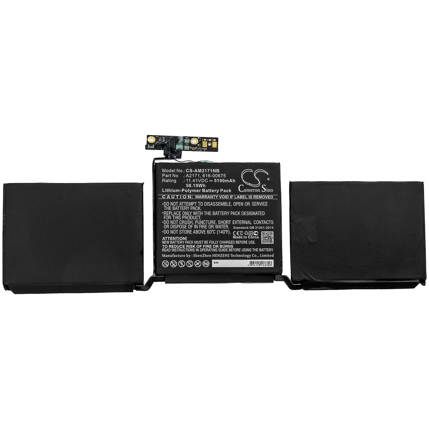 Cameron Sino A2171, 616-00675 Battery Replacement [CS-AM2171NB]