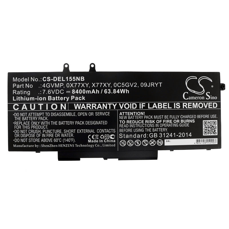 Cameron Sino CS-DEL155NB Battery – Compatible Replacement