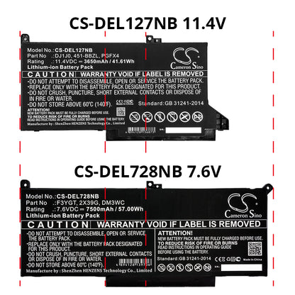 Cameron Sino CS-DEL728NB Battery – Compatible Replacement