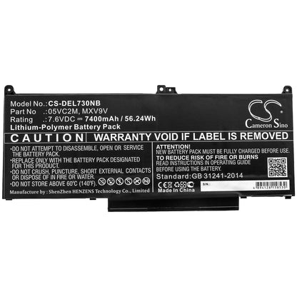 Cameron Sino MXV9V, 05VC2M Battery Replacement [CS-DEL730NB]