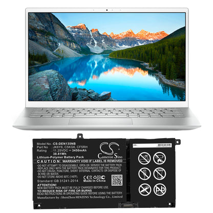 Cameron Sino Dell Vostro 14 5402 Inspiron 13 5301 JK6Y6 CF5RH Battery Replacement [CS-DEN135NB]