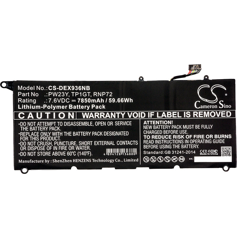 Cameron Sino CS-DEX936NB Battery – Compatible Replacement