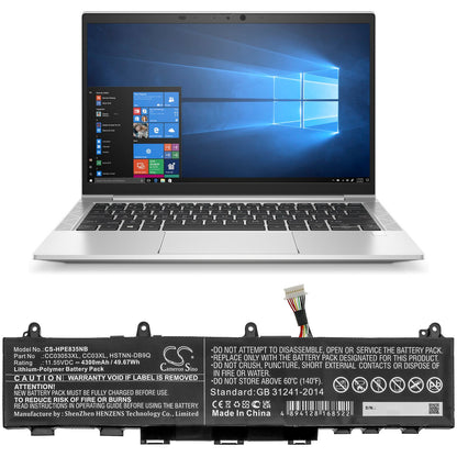 Cameron Sino CC03XL, CC03053XL, HSTNN-DB9Q, HSTNN-IB9F, HSTNN-LB8Q, HSTNN-UB8W Battery Replacement [CS-HPE835NB]