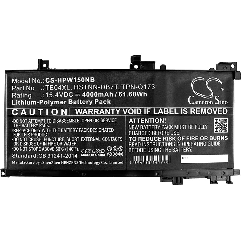 Cameron Sino TE04XL, HSTNN-DB7T, TPN-Q173 Battery Replacement [CS-HPW150NB]