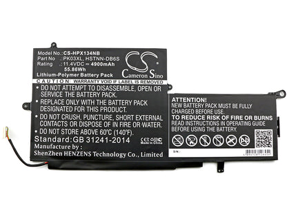 Cameron Sino PK03XL, HSTNN-DB6S Battery Replacement [CS-HPX134NB]
