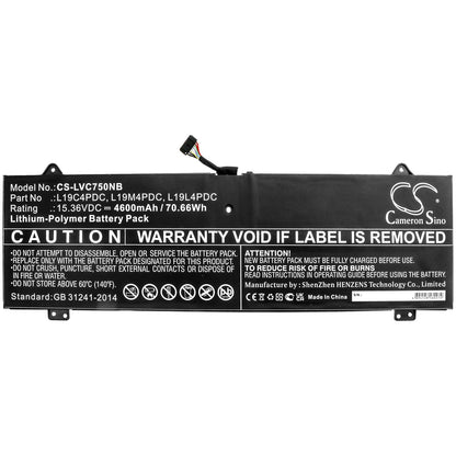 Cameron Sino Lenovo Yoga 7 14 Yoga 14C Yoga C750 L19C4PDC L19M4PDC Battery Replacement [CS-LVC750NB]