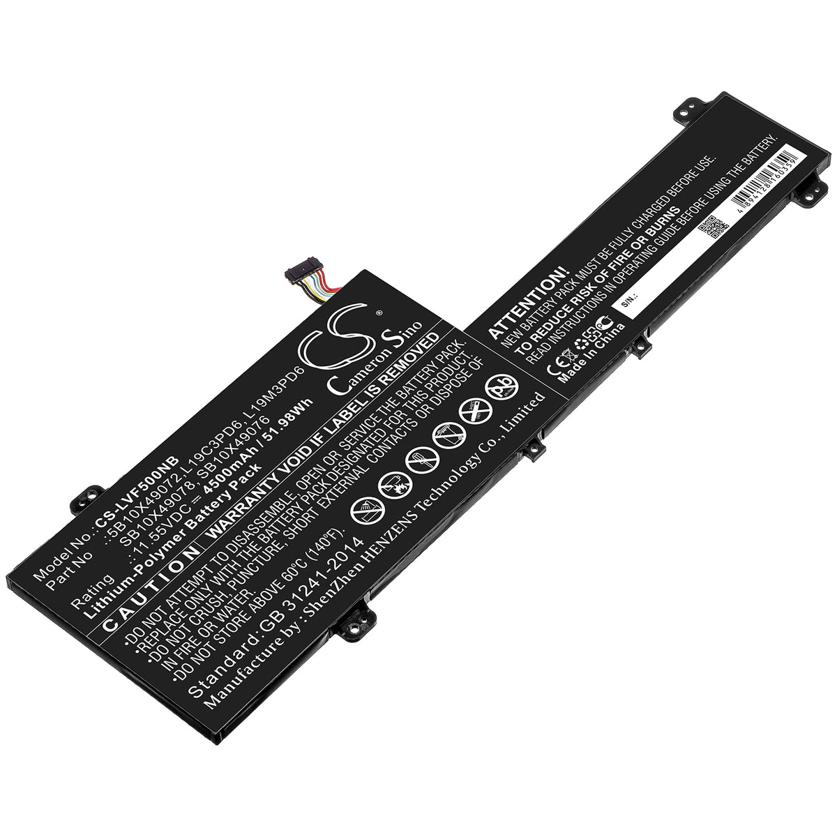 Cameron Sino Lenovo IdeaPad Flex 5 14 15 L19M3PD6 L19C3PD6 Battery Replacement [CS-LVF500NB]