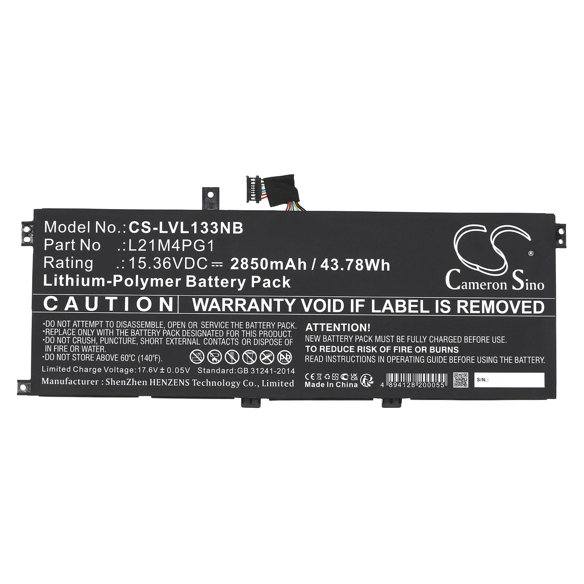 Cameron Sino Lenovo ThinkPad L13 Gen 3 Gen 4 Yoga Gen 3 Gen 4 L21M4PG1 L21C4PG1 Battery Replacement [CS-LVL133NB]