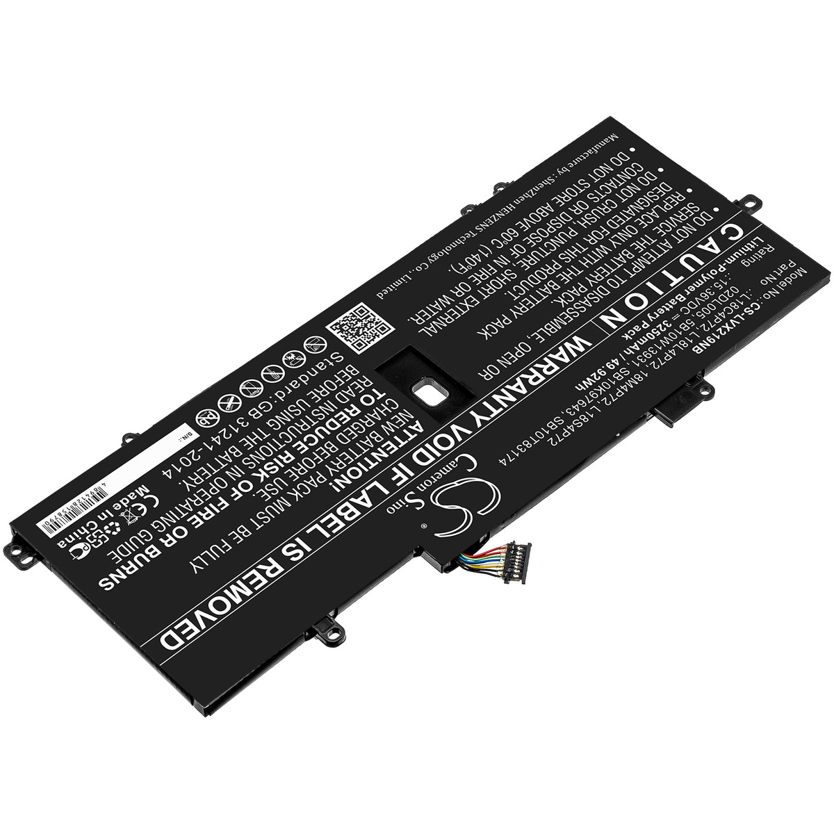 Cameron Sino Lenovo ThinkPad X1 Carbon 2019 2020 7th 8th Gen L18M4P72 L18C4P72 Battery Replacement [CS-LVX219NB]