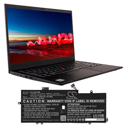 Cameron Sino Lenovo ThinkPad X1 Carbon 2019 2020 7th 8th Gen L18M4P72 L18C4P72 Battery Replacement [CS-LVX219NB]