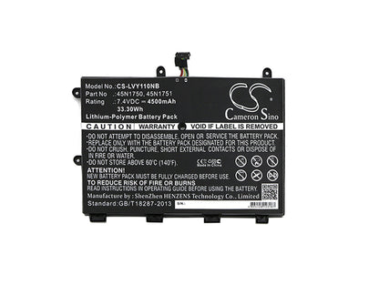 Cameron Sino 45N1750, 45N1751 Battery Replacement [CS-LVY110NB]