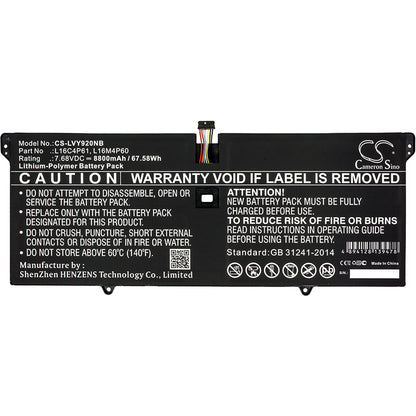 Cameron Sino L16C4P61, L16M4P60, 5B10N01565 Battery Replacement [CS-LVY920NB]