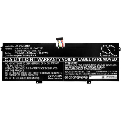 Cameron Sino Lenovo Yoga C930 7 Pro L17C4PH1 L17M4PH1 L17M4PH2 Battery Replacement [CS-LVY930NB]