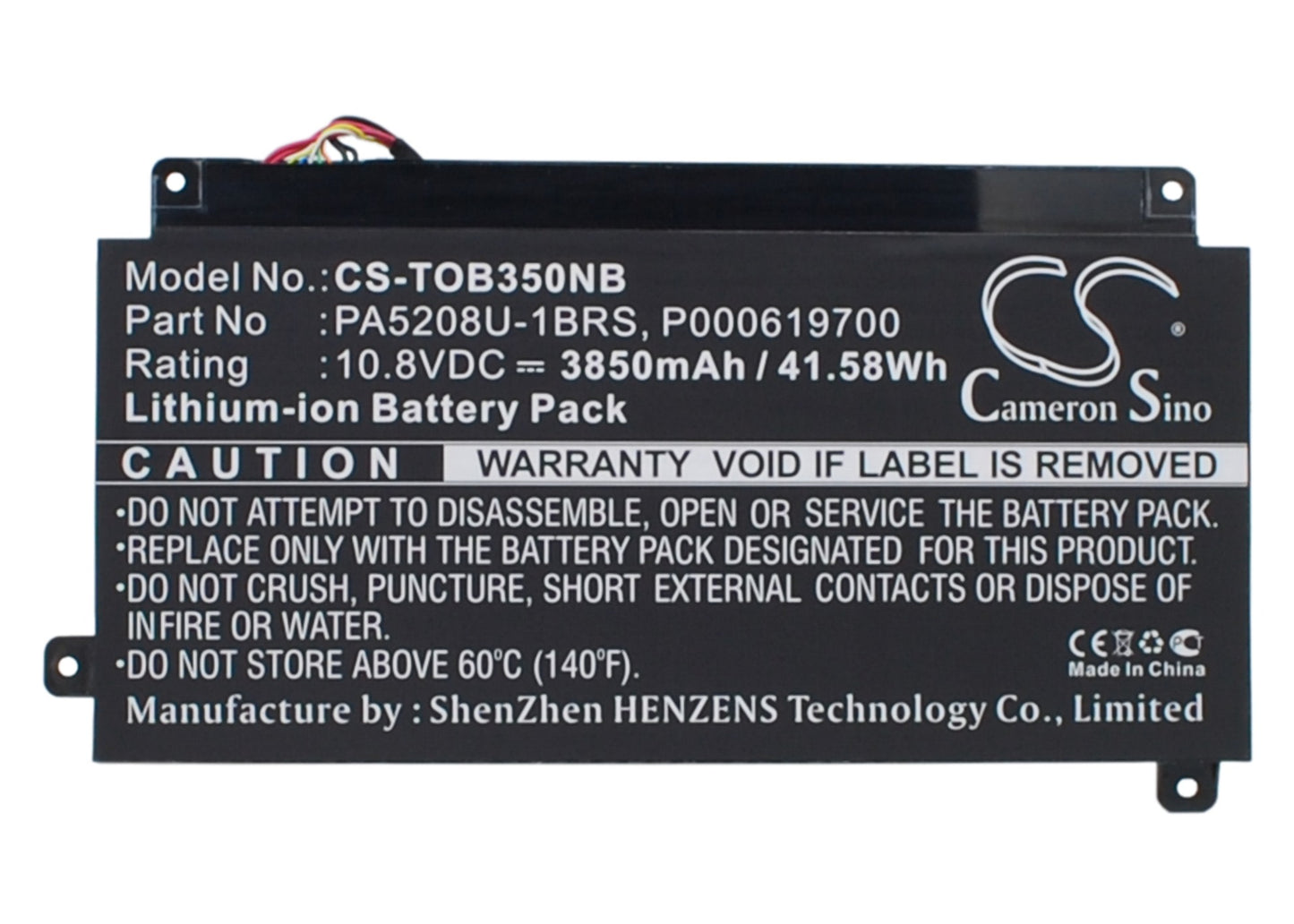 Cameron Sino CS-TOB350NB Battery – Compatible Replacement