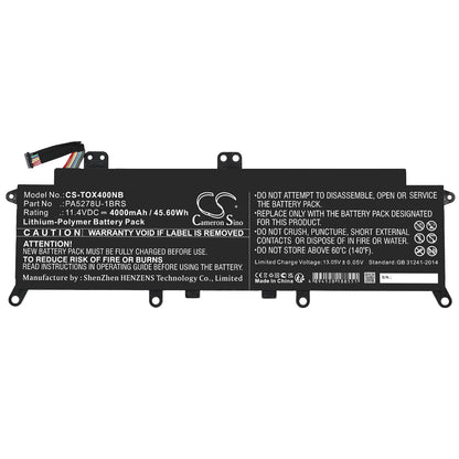 Cameron Sino PA5278U-1BRS Battery Replacement [CS-TOX400NB]