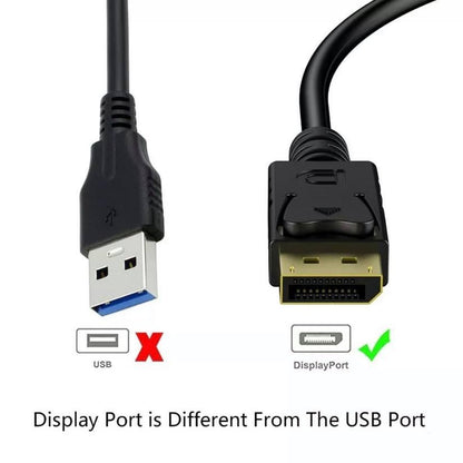 Displayport DP to HDMI 1.8M Cable Male to Male 1080p Full HD High Speed
