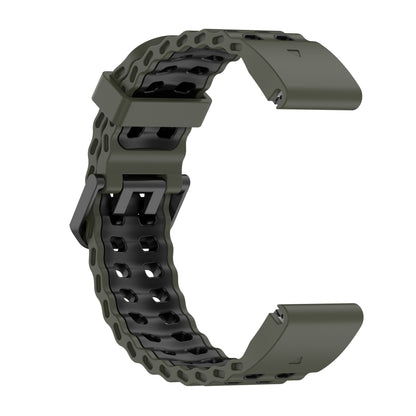 [22mm] Garmin Fenix Quickfit Ocean Silicone Sport Watch Strap (Dark Green)