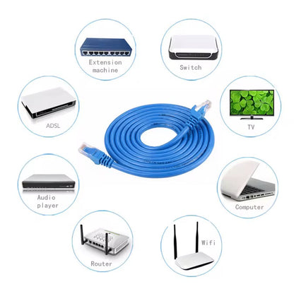 Connect Media CAT6 Premium RJ45 Ethernet Network LAN UTP Patch Cord, Blue, 3 Meter Cable