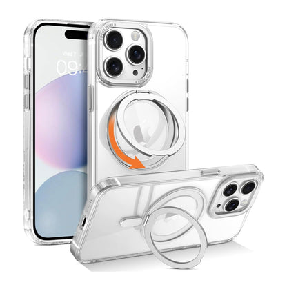 For iPhone 16 15 14 Pro Max Plus Magnetic MagSafe Phone Shockproof Case Ring Stand Cover