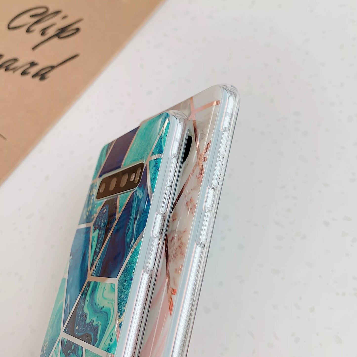 For Samsung Galaxy Marble Shockproof Silicone Phone Case S20 S10 S9 S8 Plus Ultra Note 10 9 8