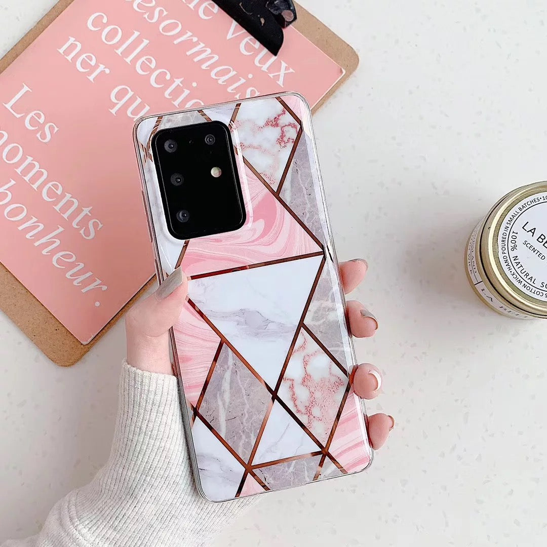 For Samsung Galaxy Marble Shockproof Silicone Phone Case S20 S10 S9 S8 Plus Ultra Note 10 9 8