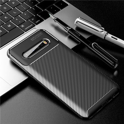 Slim Carbon Fiber TPU Soft Slim Case For Samsung Phone Cover S20 S10 S9 Plus Ultra Note 10 Note 9