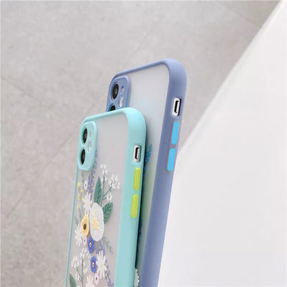 Flower Pattern Case Silicone Cover For iPhone