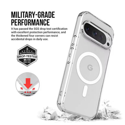 Magnetic Clear Case for Google Pixel 10 / 10 Pro MagSafe Compatible Anti-Scratch Transparent Protective Cover