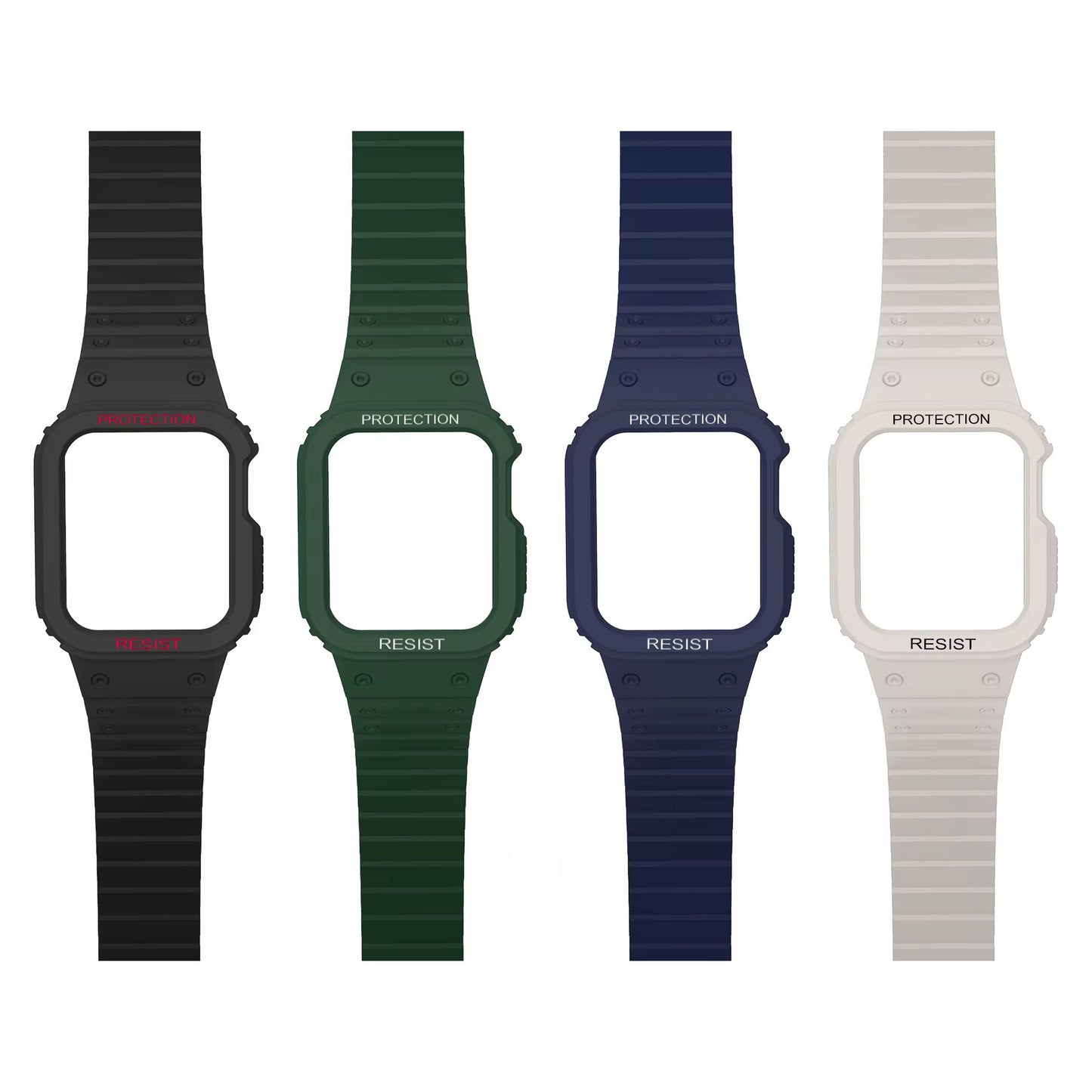 Magnetic Strap For Apple Watch Ultra 49mm Band With Bumper Case Silicone Rugged Sport Band