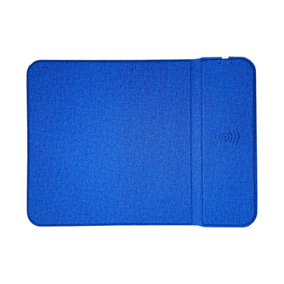 2 in 1 Foldable Mouse Pad With 10W Wireless Charger PU Leather For Smart Phones