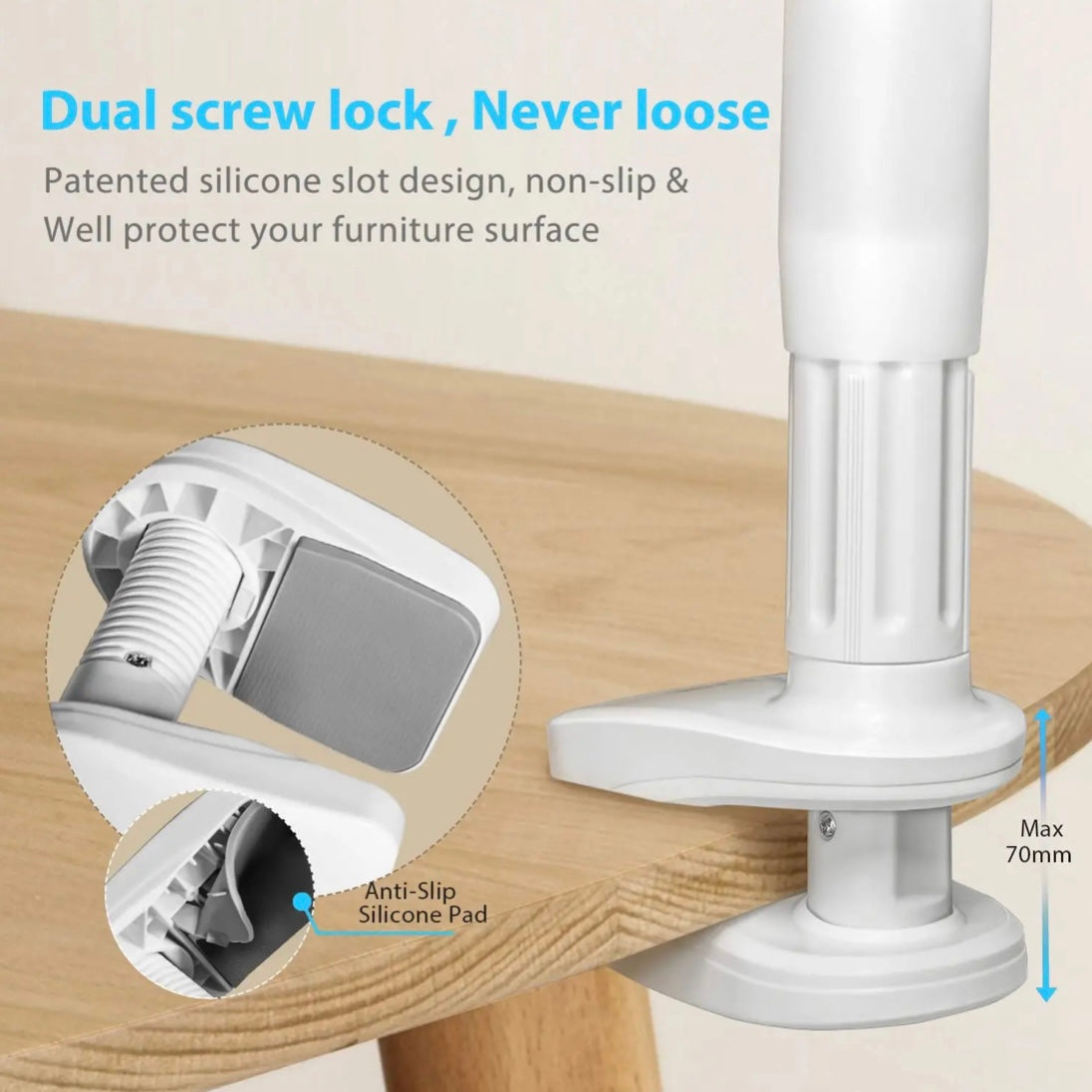 Mobile Phone Flexible 360° Clip Mount Stand Holder Bed Desktop Bracket Clamp