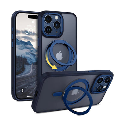 For iPhone 16 15 14 Pro Max Plus Magnetic MagSafe Phone Shockproof Case Ring Stand Cover