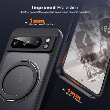 For Google Pixel 360°Rotatable Magnetic Ring Case Magsafe With Stand & Ring Holder