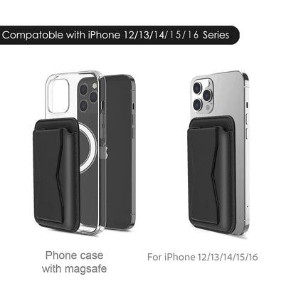 2-in-1 Magnetic Wallet MagSafe Card Holder Kickstand For Phone