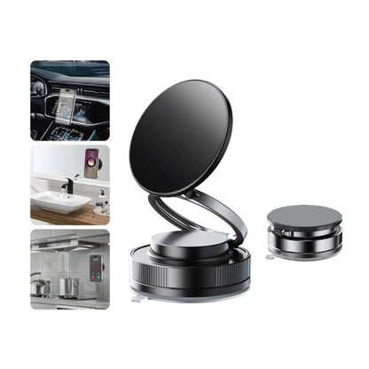 Vacuum Magnetic Suction-Cup Car Phone Holder Mount Foldable Stand