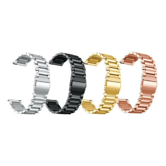 Stainless Steel Metal Watch Band Strap For Samsung Galaxy Watch 4 5 6 7 Garmin Venu Huawei 20mm 22mm