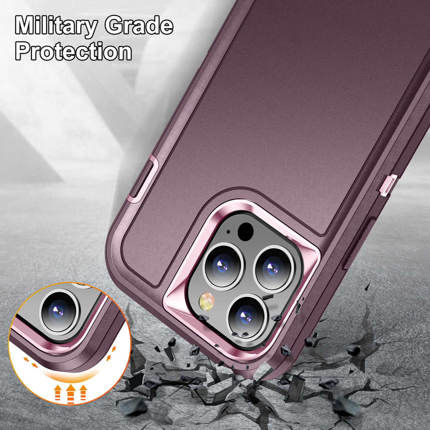 Rugged Case Shockproof Heavy Duty Cover For iPhone 15 Pro Max Plus