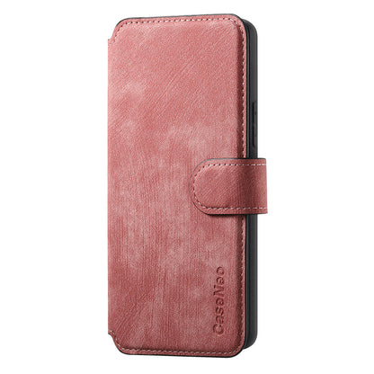 For Samsung Galaxy S26 Ultra (6.9”) Detachable Wallet Case Flip Leather Magsafe Magnetic Cover (Pink)