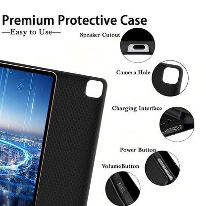 For iPad Pro 11 M4 (2024) / M5 (2025) RGB Backlit Bluetooth Keyboard Smart Cover Flip Case