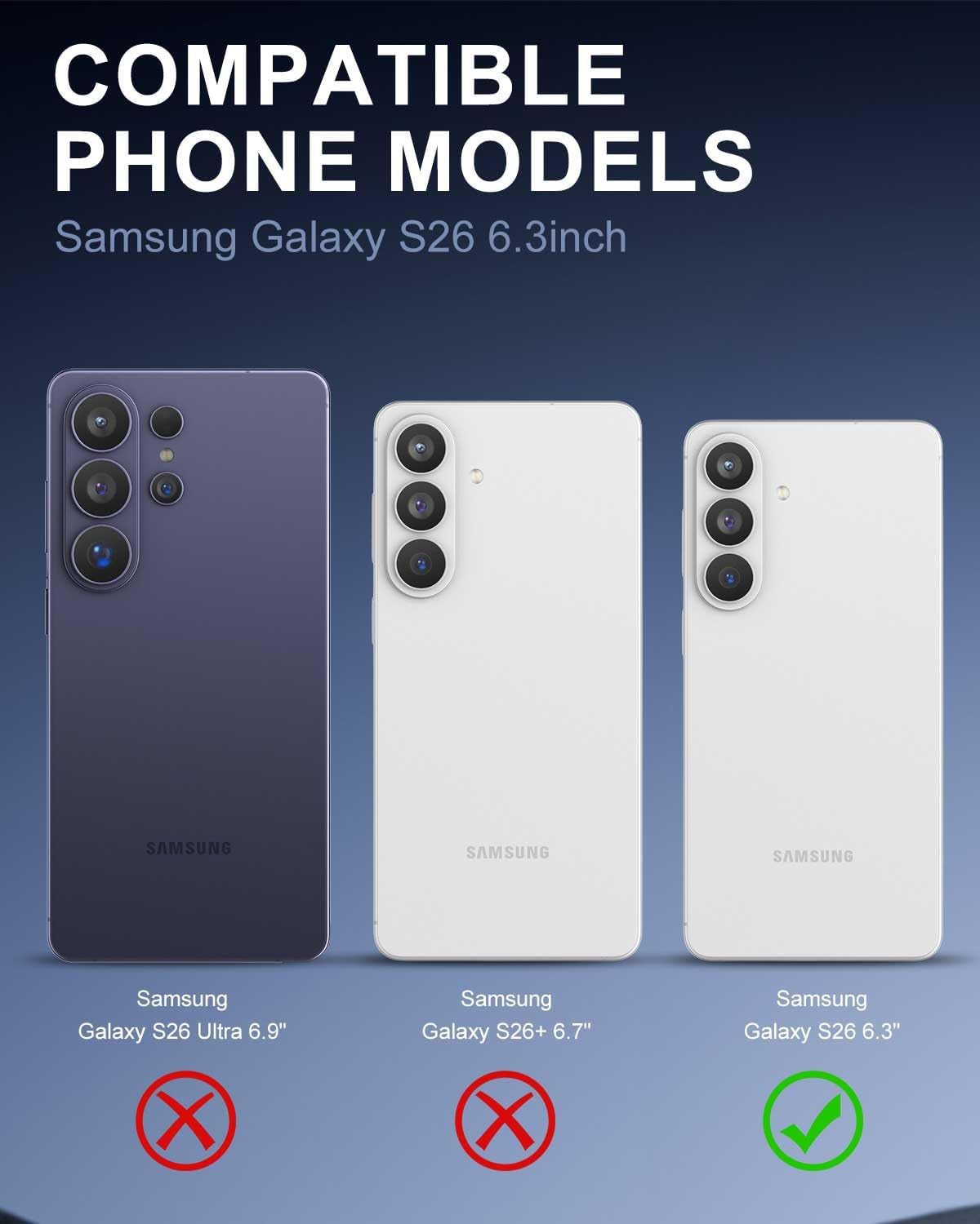 Tempered Glass For Samsung Galaxy S26 (6.3”) Clear Premium 9H HD Screen Protector