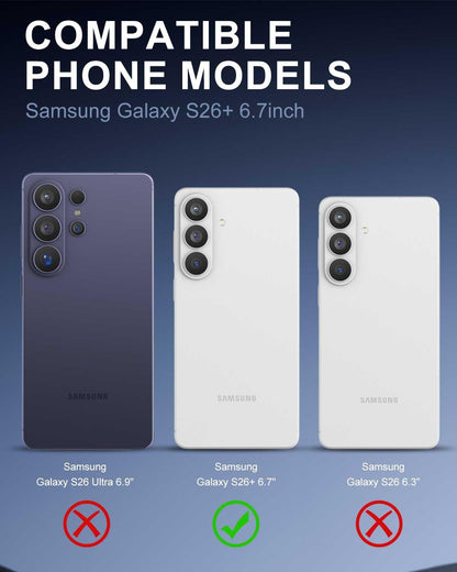 Tempered Glass For Samsung Galaxy S26 Plus (6.7”) Clear Premium 9H HD Screen Protector