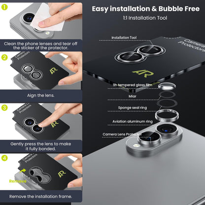 For Samsung Galaxy Z Fold 8 - Metal Camera Lens Glass Individual Eagle Protector Cover