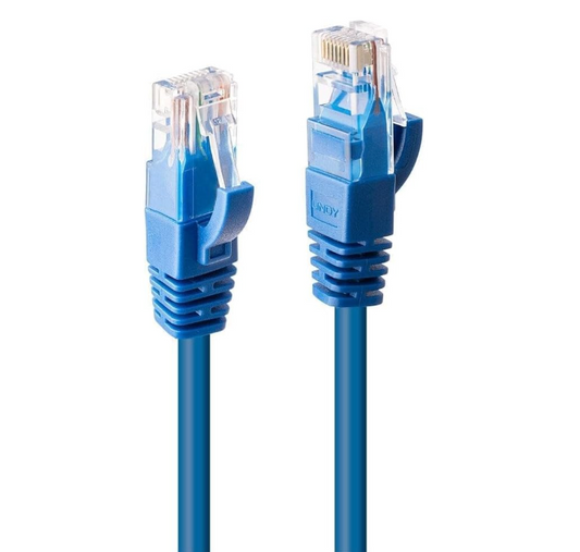 Connect Media CAT6 Premium RJ45 Ethernet Network LAN UTP Patch Cord, Blue, 3 Meter Cable