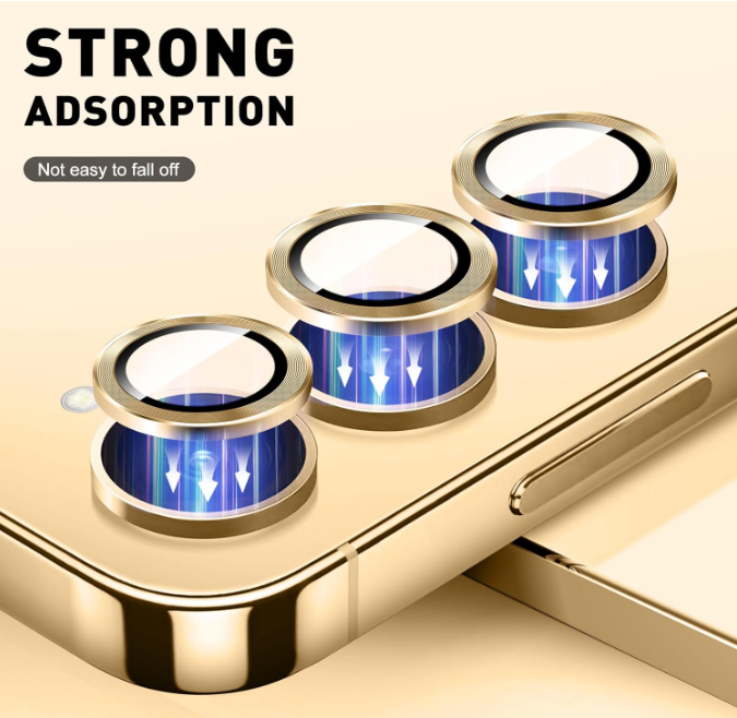 For Samsung Galaxy Z Fold 7 Metal Camera Lens Glass Individual Eagle Protector Cover - Gold