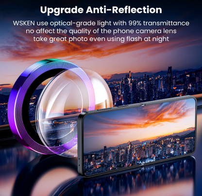 For Samsung Galaxy Z Flip 7 Metal Camera Lens Glass Individual Eagle Protector Cover - Multicolour