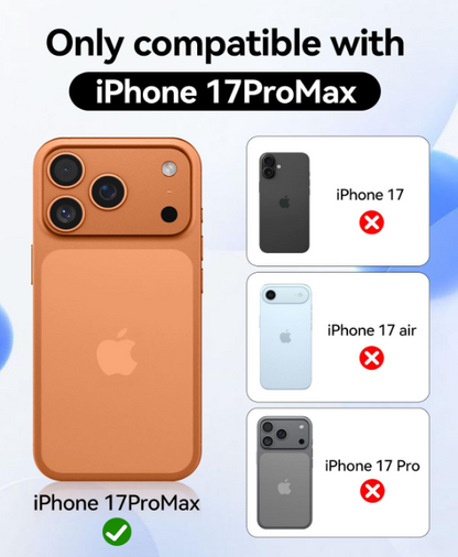 For Apple iPhone 17 Pro Max 6.9-inch Crystal Clear Case Compatible with MagSafe