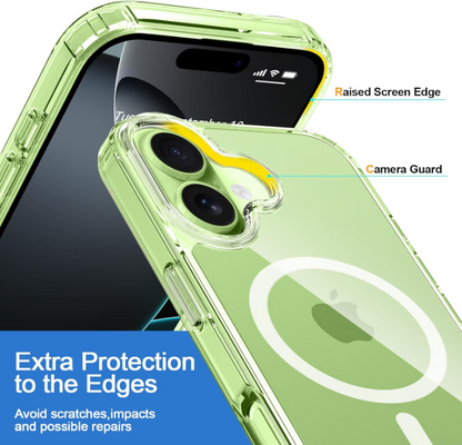 For Apple iPhone 17 6.3-inch Crystal Clear Case Compatible with MagSafe