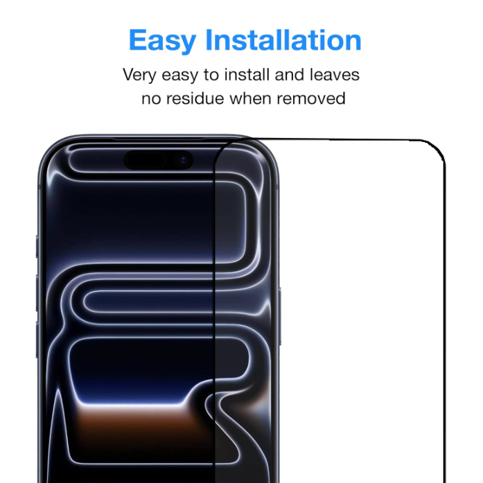 Tempered Glass for Apple iPhone 17 Pro (6.3”) Crystal Clear Premium 9H HD Screen Protector
