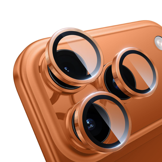 Metal Camera Lens Glass Individual Eagle Protector Cover - For Apple iPhone 17 Pro / 17 Pro Max (3pcs)