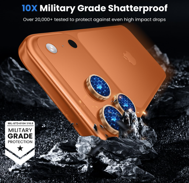 Metal Camera Lens Glass Individual Eagle Protector Cover - For Apple iPhone 17 Pro / 17 Pro Max (3pcs)